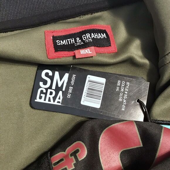 Smith & Graham NWT Zip Up Track Jacket Men 3XL - Picture 10 of 12